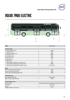 Međugradski autobusi Volvo Buses 7900 Eletric