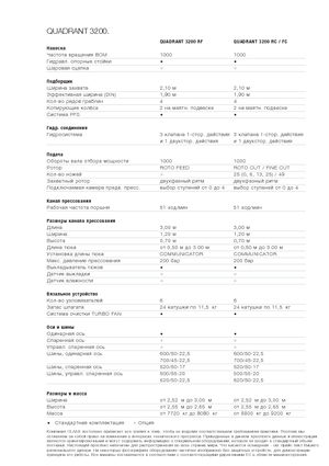 Balirke za četvrtaste bale Claas Quadrant 3200 RC
