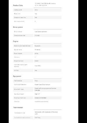 Samohodne kosilice za travnjake i vrtni traktori Husqvarna TS 248XD