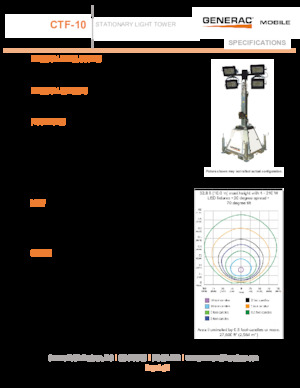 Svjetlosni tornjevi Generac Mobile CTF 10 4x320W LED