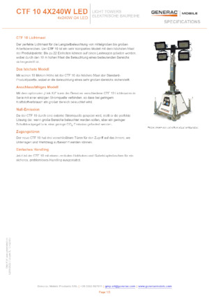 Svjetlosni tornjevi Generac Mobile CTF-10