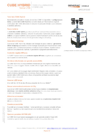 Svjetlosni tornjevi Generac Mobile Cube Hybrid