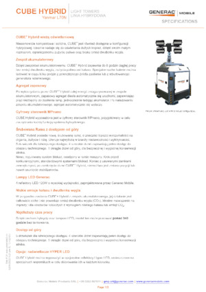 Svjetlosni tornjevi Generac Mobile Cube Hybrid