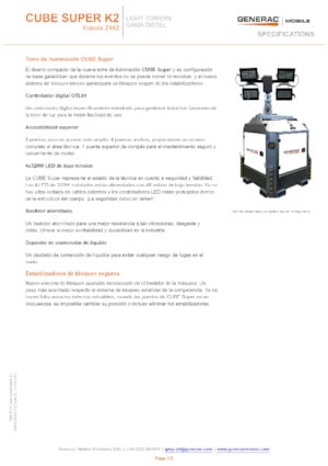 Svjetlosni tornjevi Generac Mobile Cube Super K2