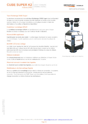 Svjetlosni tornjevi Generac Mobile Cube Super K2