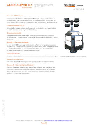 Svjetlosni tornjevi Generac Mobile Cube Super K2