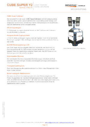 Svjetlosni tornjevi Generac Mobile Cube Super Y2