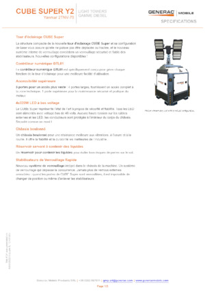 Svjetlosni tornjevi Generac Mobile Cube Super Y2