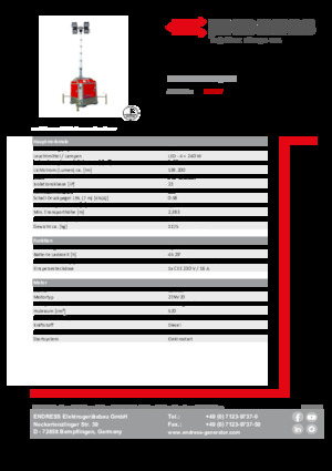 Svjetlosni tornjevi Endress EFA 810 S4 240 Hybrid