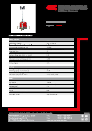 Svjetlosni tornjevi Endress EFA 810 S4 240 Hybrid