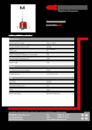 Svjetlosni tornjevi Endress EFA 810 S4 240 Hybrid