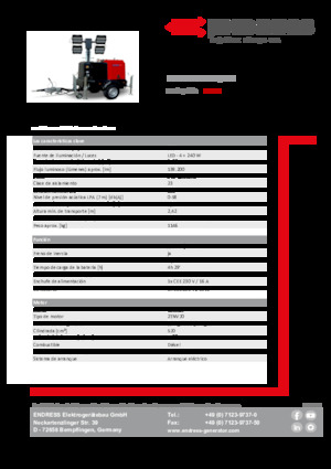 Svjetlosni tornjevi Endress EFA 820 S4 240 Hybrid