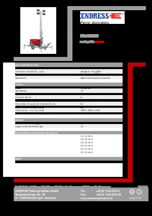 Svjetlosni tornjevi Endress EFA 830 S6 