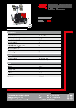 Svjetlosni tornjevi Endress EFA 835 S4 320 HV 