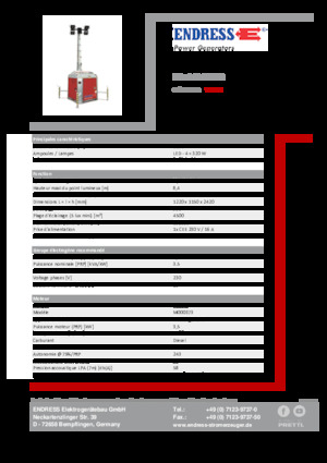Svjetlosni tornjevi Endress EFA 840 S4 320