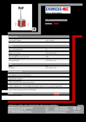 Svjetlosni tornjevi Endress EFA 840 S4 320 PLUG-IN 