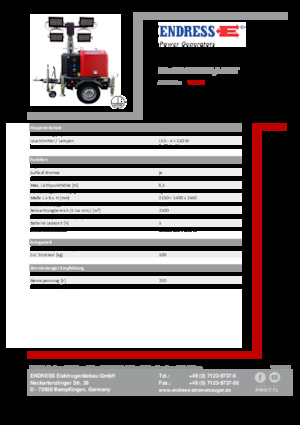 Svjetlosni tornjevi Endress EFA 850 S4 150 Hybrid ST 