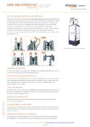 Svjetlosni tornjevi Generac Mobile HPB 360 Hyper K2