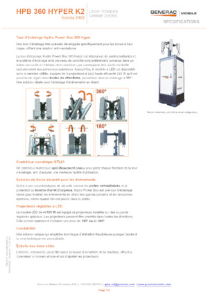 Svjetlosni tornjevi Generac Mobile HPB 360 Hyper K2