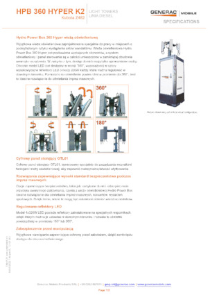 Svjetlosni tornjevi Generac Mobile HPB 360 Hyper K2
