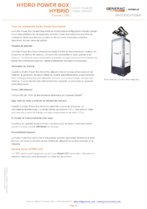 Svjetlosni tornjevi Generac Mobile Hydro Power Box Hybrid