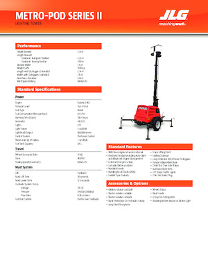 Svjetlosni tornjevi JLG Metro-POD
