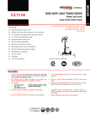 Svjetlosni tornjevi Generac Mobile MLT4060KV