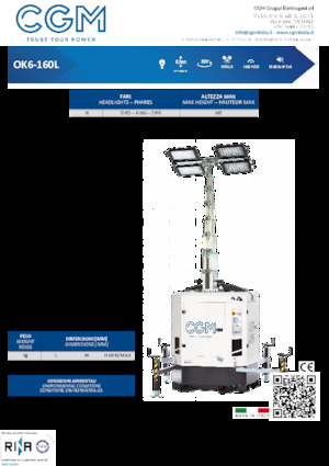Svjetlosni tornjevi CGM OK6-160L