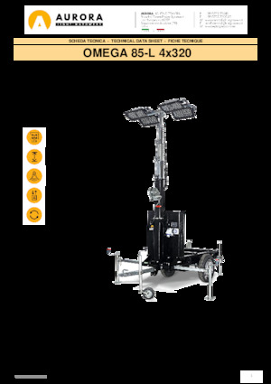 Svjetlosni tornjevi Aurora Omega 85-L 4x320