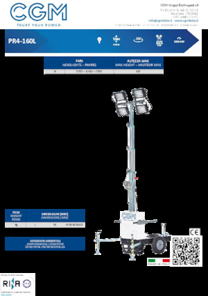 Svjetlosni tornjevi CGM PR4-160L CX5000