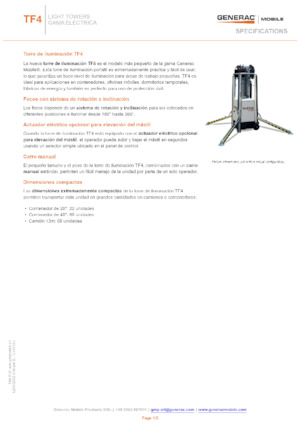 Svjetlosni tornjevi Generac Mobile TF 4
