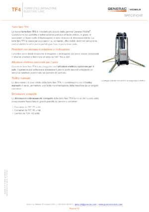 Svjetlosni tornjevi Generac Mobile TF 4