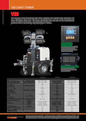 Svjetlosni tornjevi Generac Mobile V 20 Y2