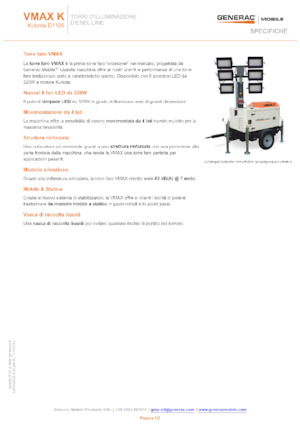 Svjetlosni tornjevi Generac Mobile VMAX