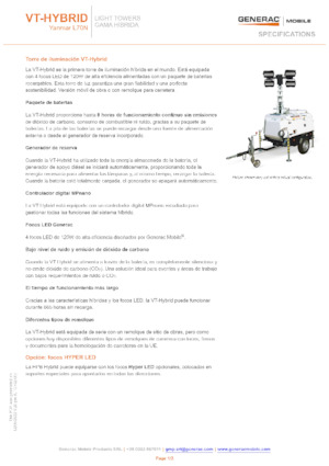 Svjetlosni tornjevi Generac Mobile VT-Hybrid