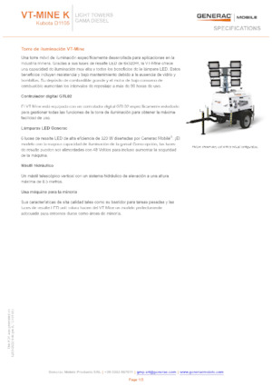Svjetlosni tornjevi Generac Mobile VT-MINE K