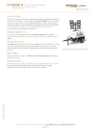 Svjetlosni tornjevi Generac Mobile VT-MINE K