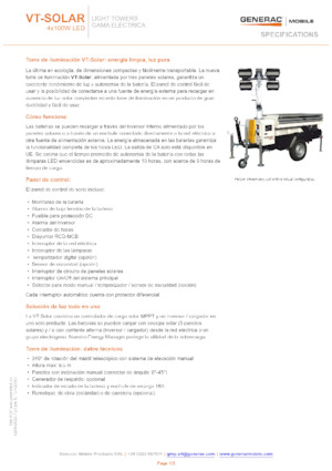Svjetlosni tornjevi Generac Mobile VT-Solar
