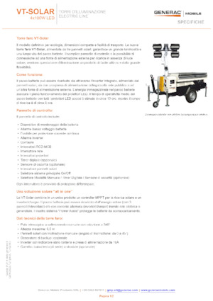 Svjetlosni tornjevi Generac Mobile VT-Solar