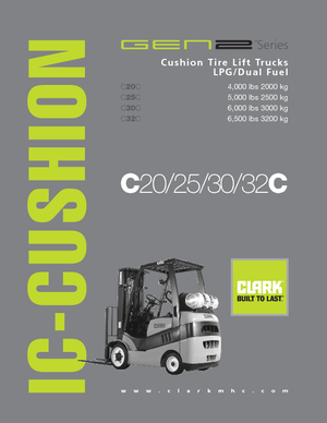 LPG viljuškari Clark C20 C