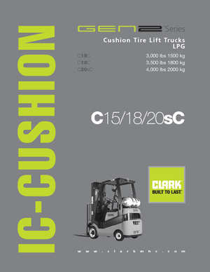 LPG viljuškari Clark C20 s C