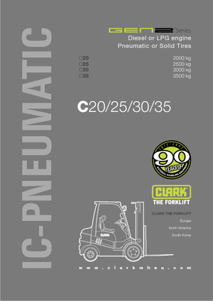 LPG viljuškari Clark C30 L