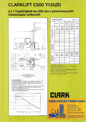 LPG viljuškari Clark C 500-y-135