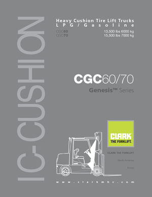 LPG viljuškari Clark CGC 60