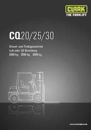 LPG viljuškari Clark CQ 30 L