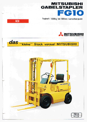 LPG viljuškari Mitsubishi FG 10 T