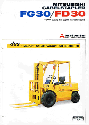 LPG viljuškari Mitsubishi FG 30 K