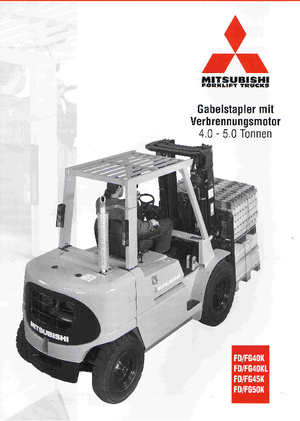 LPG viljuškari Mitsubishi FG 45 K