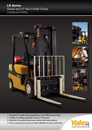 LPG viljuškari Yale GLP 25 LX