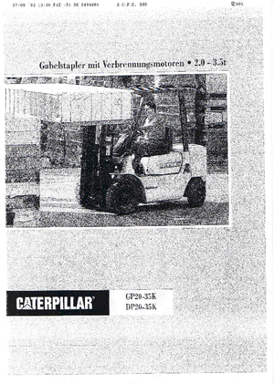LPG viljuškari Caterpillar GP 35 K
